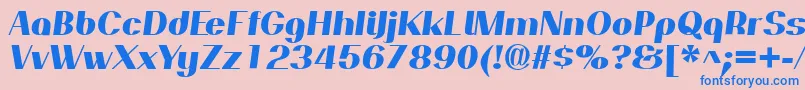 PassionsanspdapExtraboldit Font – Blue Fonts on Pink Background