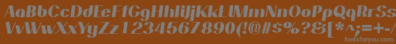 PassionsanspdapExtraboldit Font – Gray Fonts on Brown Background