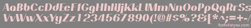 PassionsanspdapExtraboldit Font – Pink Fonts on Gray Background
