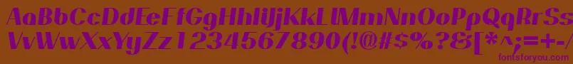 PassionsanspdapExtraboldit Font – Purple Fonts on Brown Background