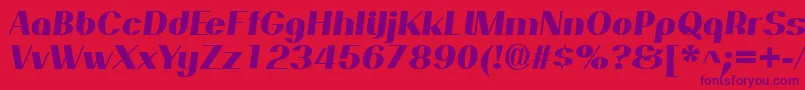 PassionsanspdapExtraboldit Font – Purple Fonts on Red Background