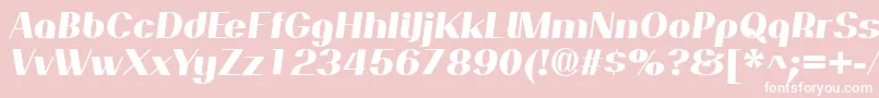 PassionsanspdapExtraboldit Font – White Fonts on Pink Background