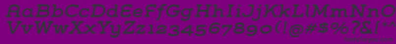 GroverSlabItalic Font – Black Fonts on Purple Background