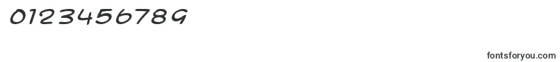 フォントSfToontimeExtendedItalic – 数字と数値のためのフォント