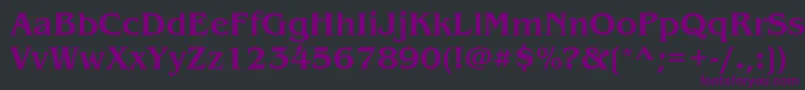 BenguiatstdMedium Font – Purple Fonts on Black Background