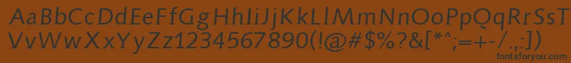 Aidaserif Font – Black Fonts on Brown Background