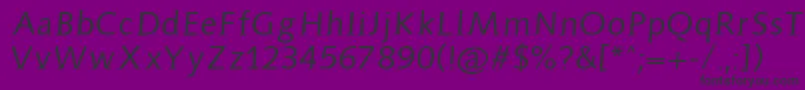 Aidaserif Font – Black Fonts on Purple Background