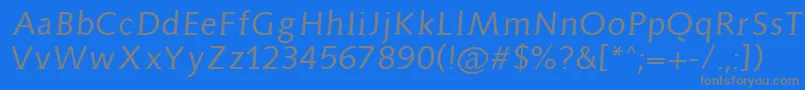 Aidaserif Font – Gray Fonts on Blue Background
