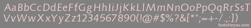 Aidaserif Font – Pink Fonts on Gray Background