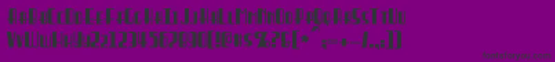 Braddington Font – Black Fonts on Purple Background