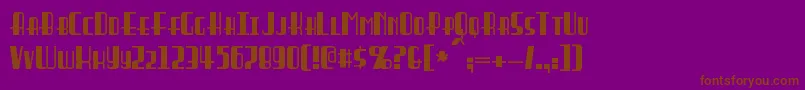 Braddington Font – Brown Fonts on Purple Background