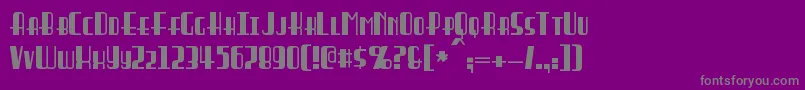 Braddington Font – Gray Fonts on Purple Background