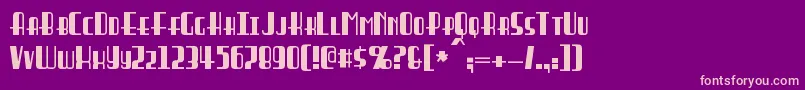 Braddington Font – Pink Fonts on Purple Background
