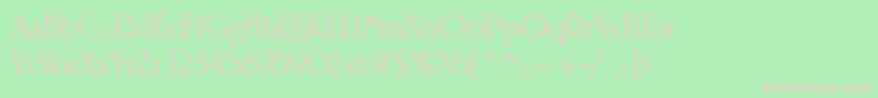 LinotypeRowenaRegular Font – Pink Fonts on Green Background