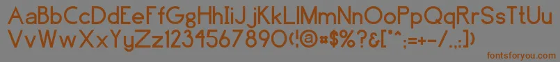 Greenfield Font – Brown Fonts on Gray Background