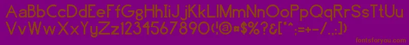 Greenfield Font – Brown Fonts on Purple Background