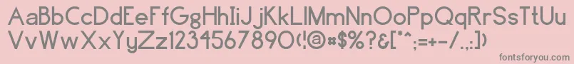 Greenfield Font – Gray Fonts on Pink Background
