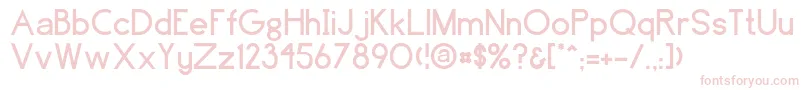 Greenfield Font – Pink Fonts on White Background
