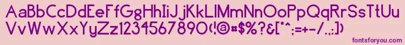Greenfield Font – Purple Fonts on Pink Background