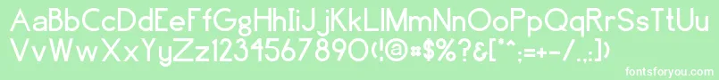 Greenfield Font – White Fonts on Green Background