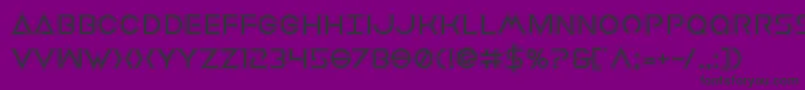 Earthorbiteracad Font – Black Fonts on Purple Background