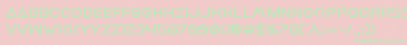 Earthorbiteracad Font – Green Fonts on Pink Background