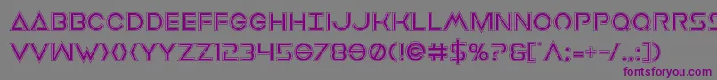 Earthorbiteracad Font – Purple Fonts on Gray Background