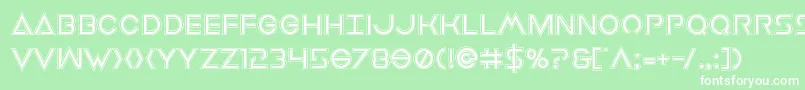 Earthorbiteracad Font – White Fonts on Green Background