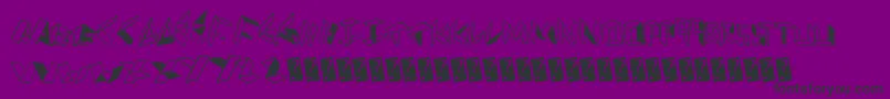 Paperfolder Font – Black Fonts on Purple Background