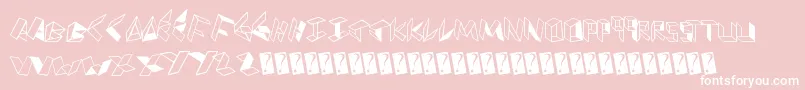 Paperfolder Font – White Fonts on Pink Background