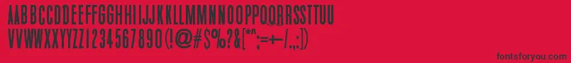 フォントWhiteElephant – 赤い背景に黒い文字