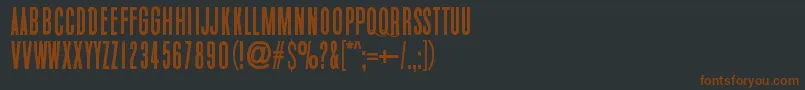 WhiteElephant Font – Brown Fonts on Black Background