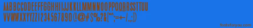 WhiteElephant Font – Brown Fonts on Blue Background