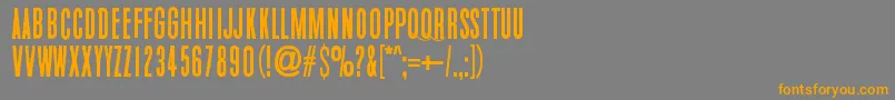 WhiteElephant Font – Orange Fonts on Gray Background