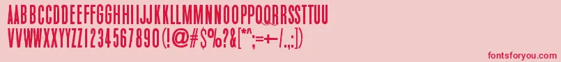 fuente WhiteElephant – Fuentes Rojas Sobre Fondo Rosa