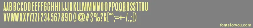 WhiteElephant Font – Yellow Fonts on Gray Background