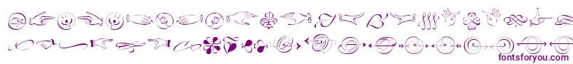 LinotypezapfinoOrnaments-Schriftart – Violette Schriften