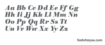 ModernbodoniheavyRegularitalic Font