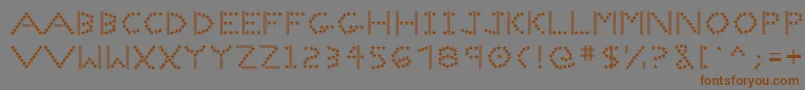 fuente Spangledmast – Fuentes Marrones Sobre Fondo Gris