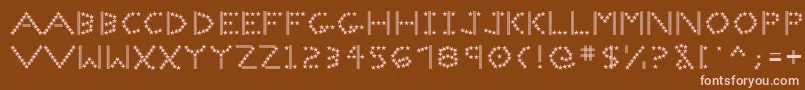 Spangledmast Font – Pink Fonts on Brown Background