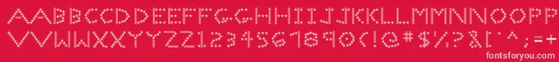 Spangledmast Font – Pink Fonts on Red Background