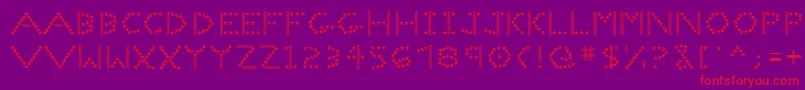 Spangledmast Font – Red Fonts on Purple Background