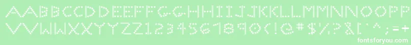 Spangledmast Font – White Fonts on Green Background