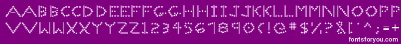 Spangledmast Font – White Fonts on Purple Background