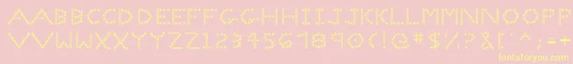Spangledmast Font – Yellow Fonts on Pink Background