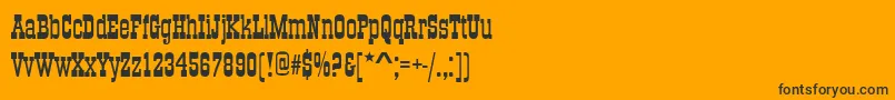 Oldtowneno536d Font – Black Fonts on Orange Background