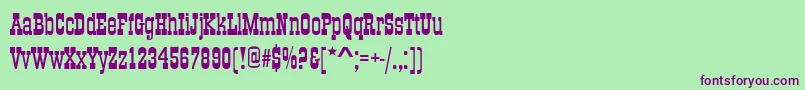 Oldtowneno536d Font – Purple Fonts on Green Background