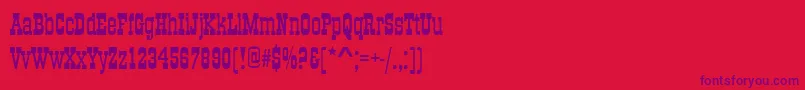 Oldtowneno536d Font – Purple Fonts on Red Background