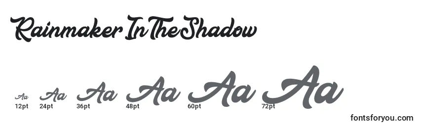 RainmakerInTheShadow Font Sizes