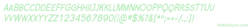 Florsn27 Font – Green Fonts on White Background
